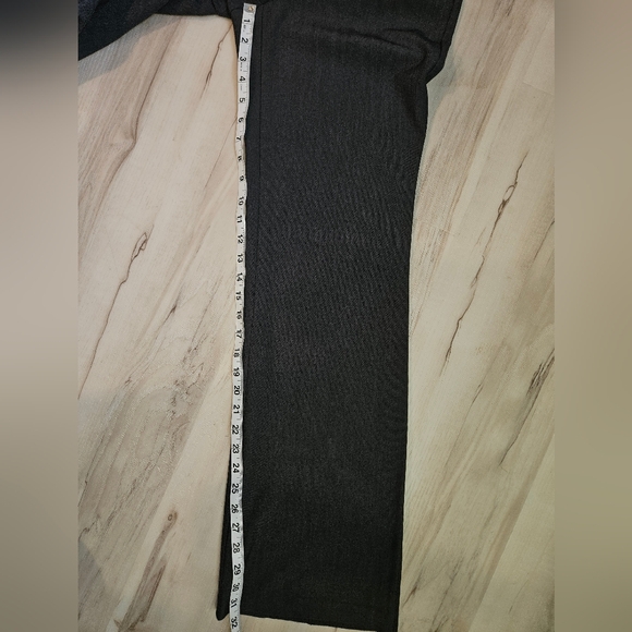 Juniors Size 7 High Waist Stretch Leggings Charcoal Boot Cut Pants - Picture 6 of 10